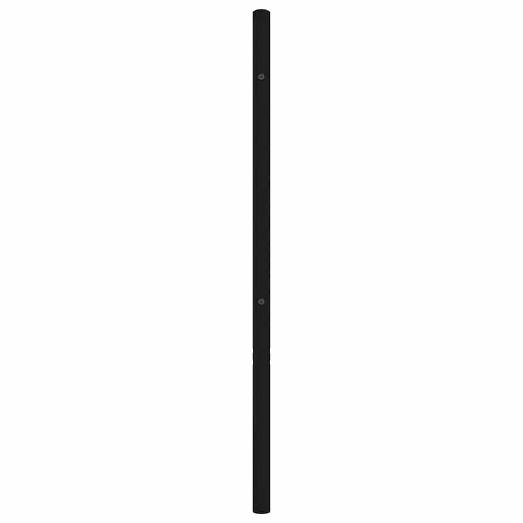 vidaXL Headboard | Black | Powder-Coated Steel | Single | Durable | Headboard