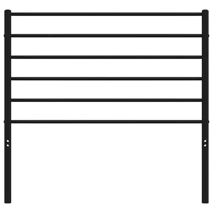 vidaXL Headboard | Black | Powder-Coated Steel | Single | Durable | Headboard