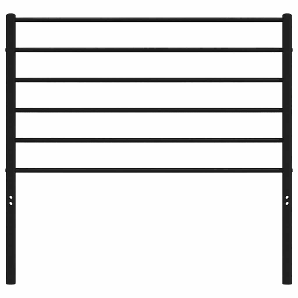 vidaXL Headboard | Black | Steel | 107 cm mattress width | Classic/Traditional