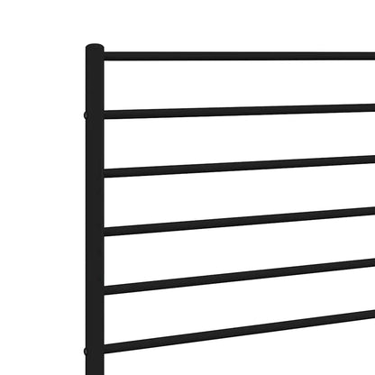 vidaXL Headboard | Black | Steel | 107 cm mattress width | Classic/Traditional