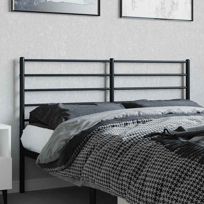 vidaXL Metal Replace Headboard Black 120 cm