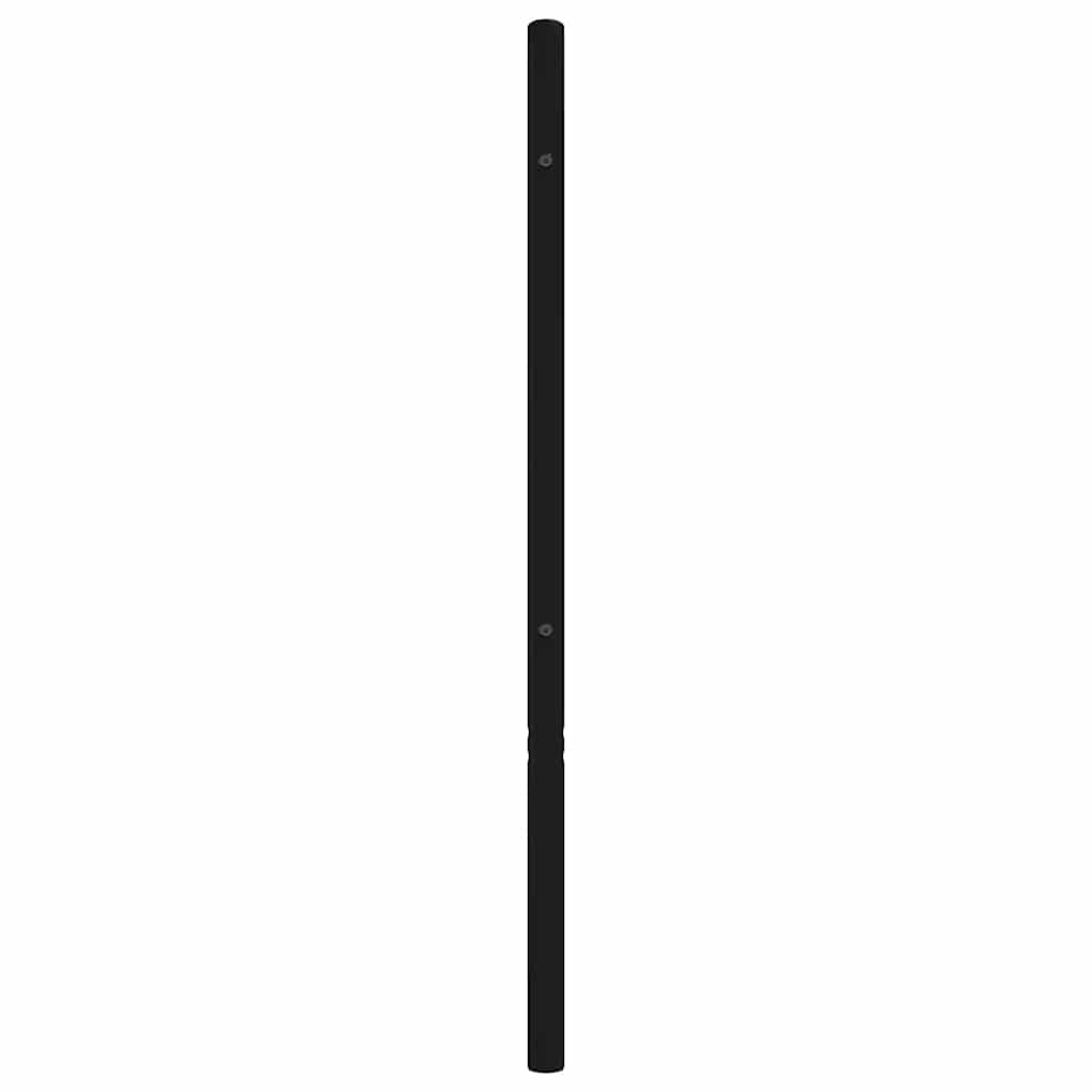 vidaXL Metal Replace Headboard Black 120 cm