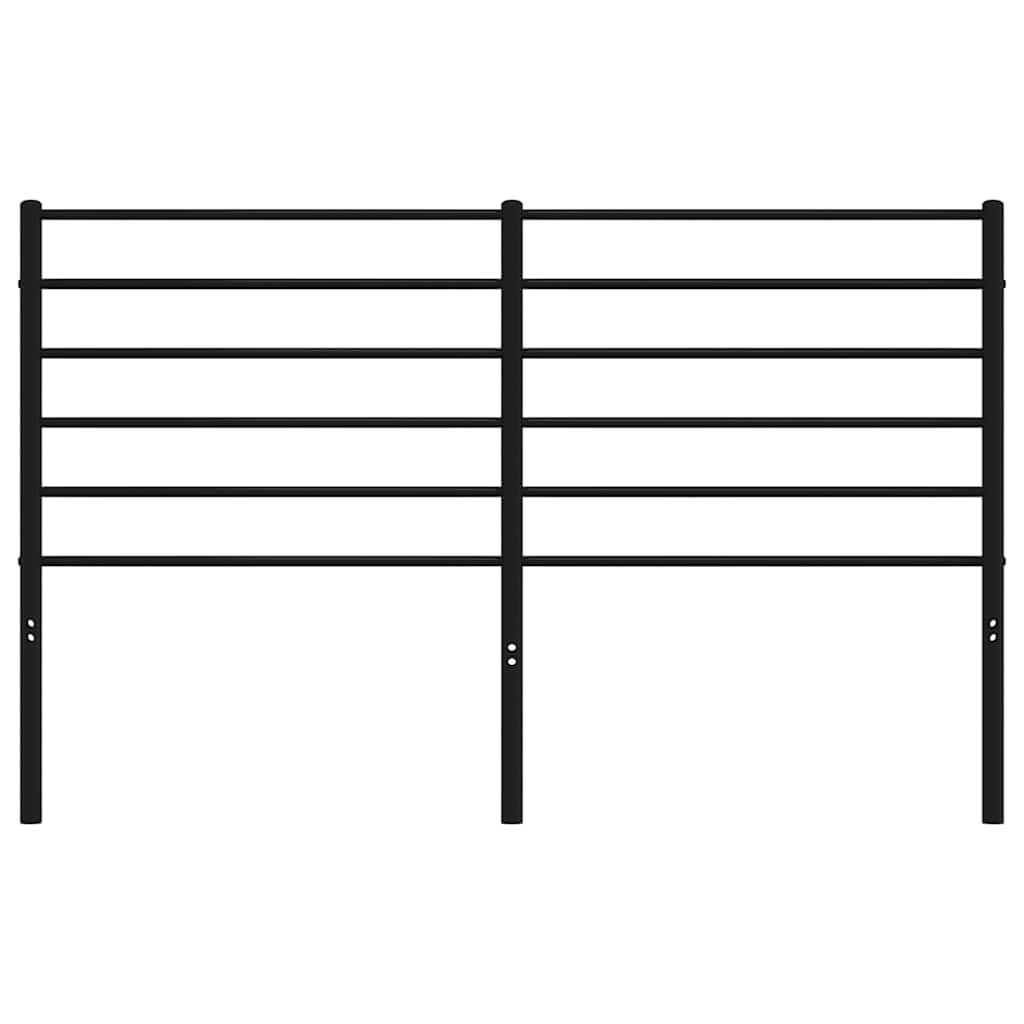 vidaXL Metal Replace Headboard Black 135 cm