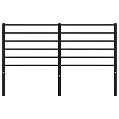 vidaXL Metal Replace Headboard Black 150 cm