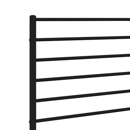 vidaXL Metal Replace Headboard Black 150 cm