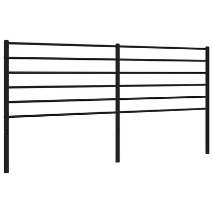 vidaXL Metal Replace Headboard Black 180 cm
