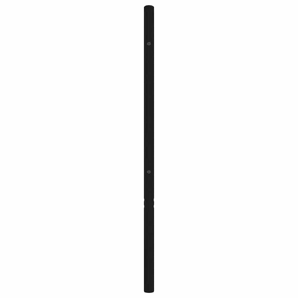 vidaXL Metal Replace Headboard Black 180 cm