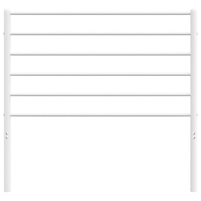 vidaXL Headboard | White | Powder-Coated Steel | 80 cm wide | Stylish Design