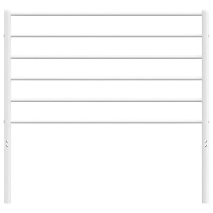 vidaXL Headboard | White | Powder-Coated Steel | Single Bed Headboard | Durable