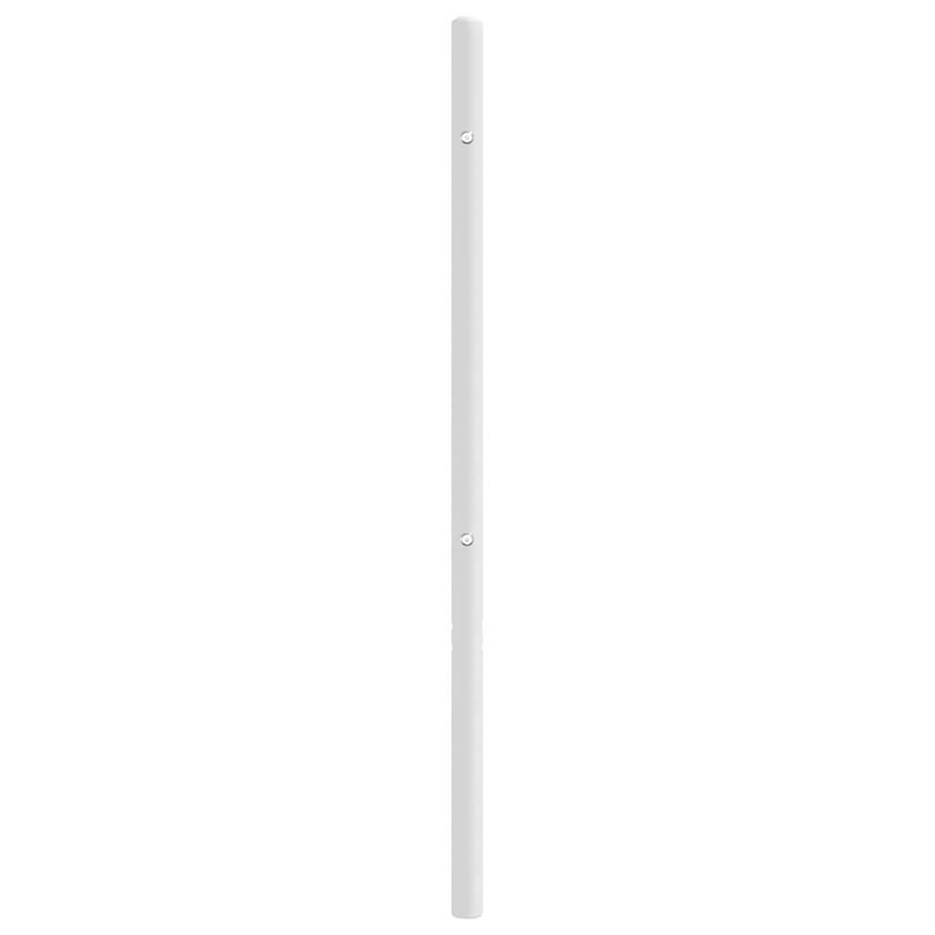 vidaXL Headboard | White | Powder-Coated Steel | Single Bed Headboard | Durable