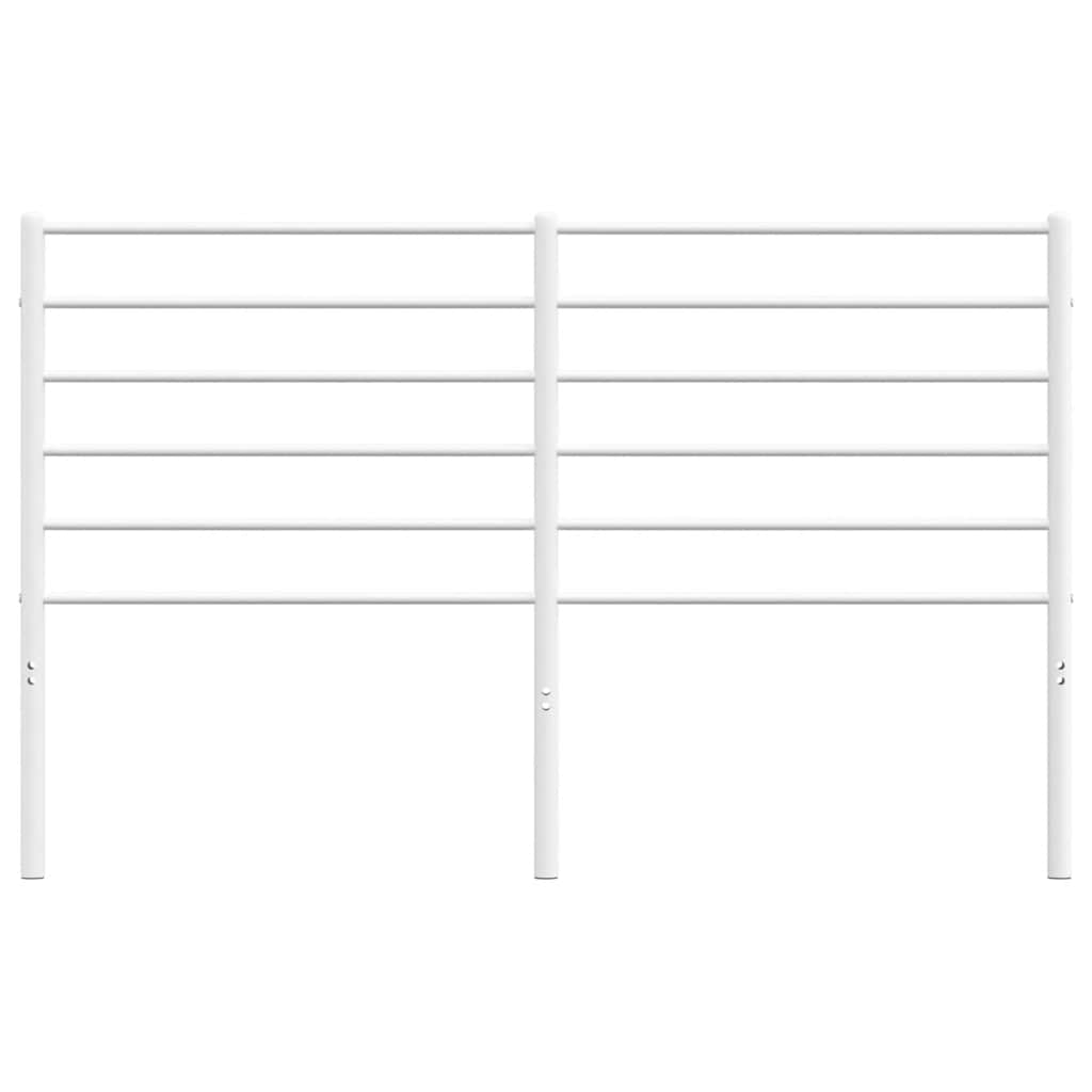 vidaXL Metal Replace Headboard White 135 cm