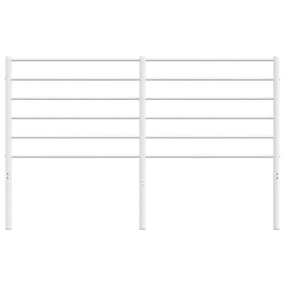vidaXL Metal Replace Headboard White 135 cm