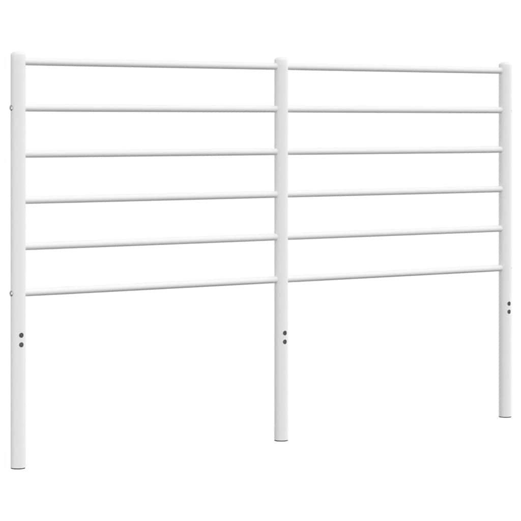 vidaXL Metal Replace Headboard White 150 cm
