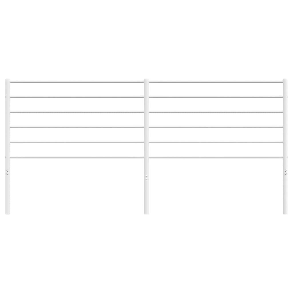 vidaXL Headboard | White | Steel | King |  Tough | Headboard | Rectangular