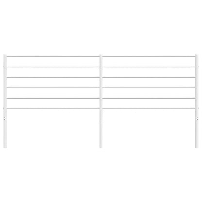 vidaXL Metal Replace Headboard White 200 cm