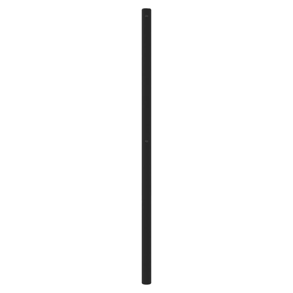 vidaXL Metal Replace Headboard Black 80 cm