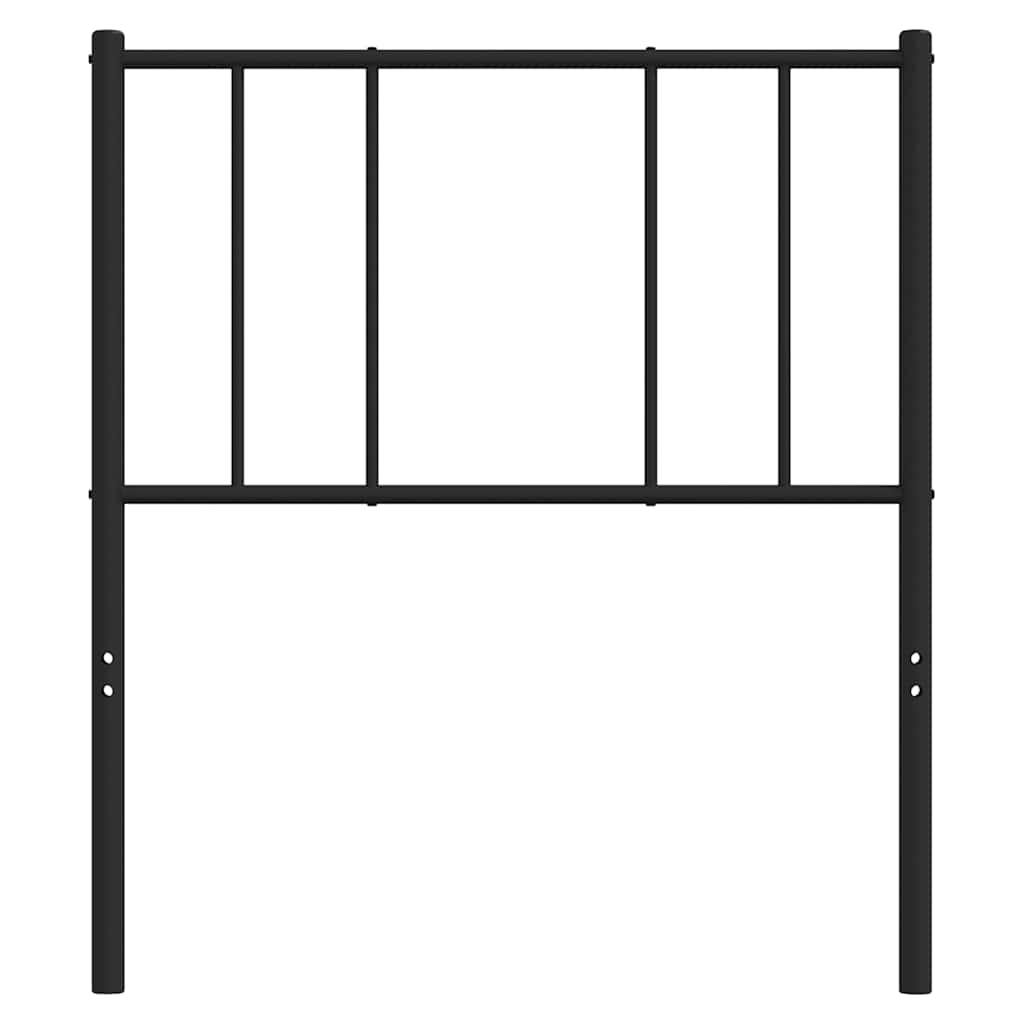 vidaXL Metal Replace Headboard Black 90 cm