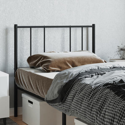 vidaXL Metal Replace Headboard Black 107 cm