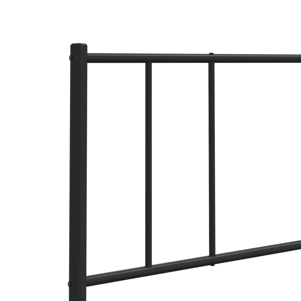 vidaXL Metal Replace Headboard Black 107 cm