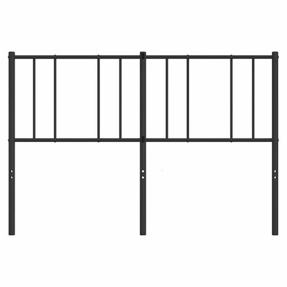 vidaXL Metal Replace Headboard Black 140 cm