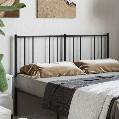vidaXL Metal Replace Headboard Black 140 cm