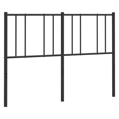 vidaXL Metal Replace Headboard Black 150 cm