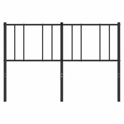 vidaXL Metal Replace Headboard Black 150 cm