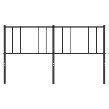 vidaXL Metal Replace Headboard Black 200 cm