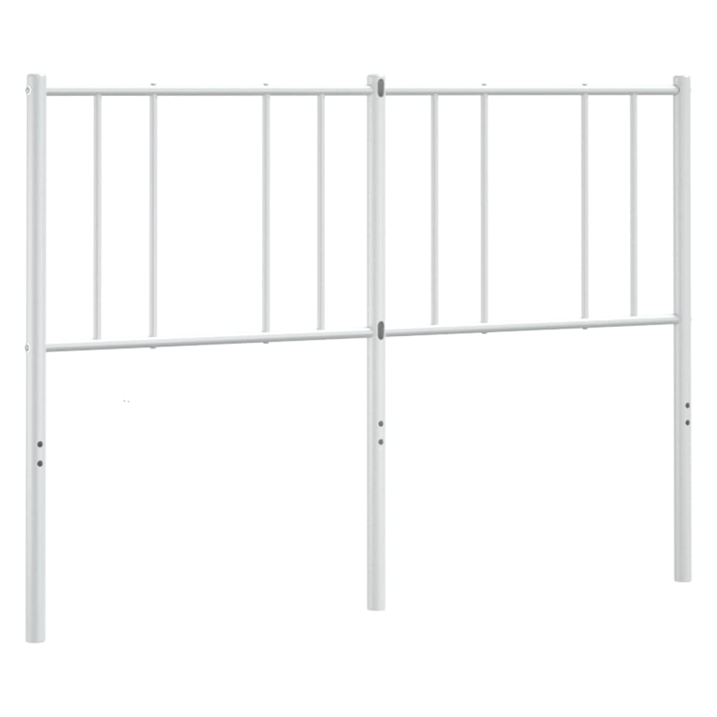 vidaXL Headboard | White | Powder-Coated Steel