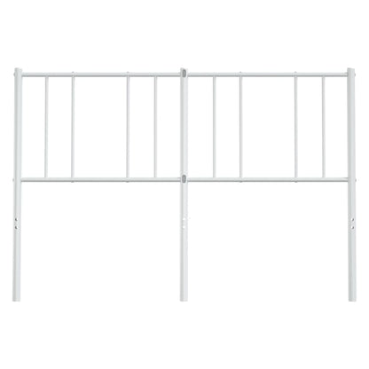 vidaXL Metal Replace Headboard White 135 cm