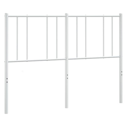 vidaXL Metal Replace Headboard White 135 cm