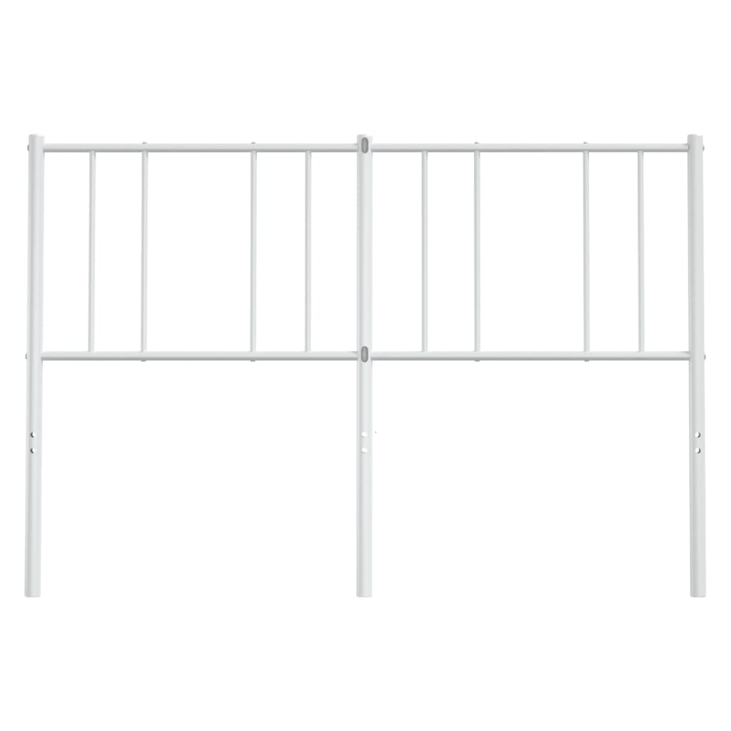 vidaXL Metal Replace Headboard White 150 cm