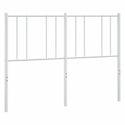 vidaXL Metal Replace Headboard White 150 cm