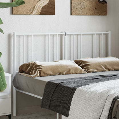 vidaXL Metal Replace Headboard White 150 cm