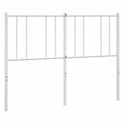 vidaXL Headboard | White | Steel | Double | Headboard | Rectangular