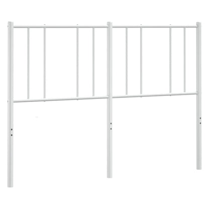 vidaXL Headboard | White | Steel | Double | Headboard | Rectangular