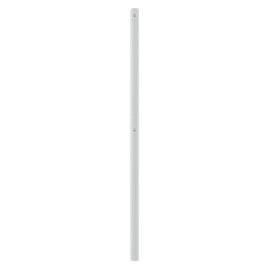 vidaXL Headboard | White | Steel | Double | Headboard | Rectangular