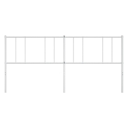 vidaXL Metal Replace Headboard White 180 cm