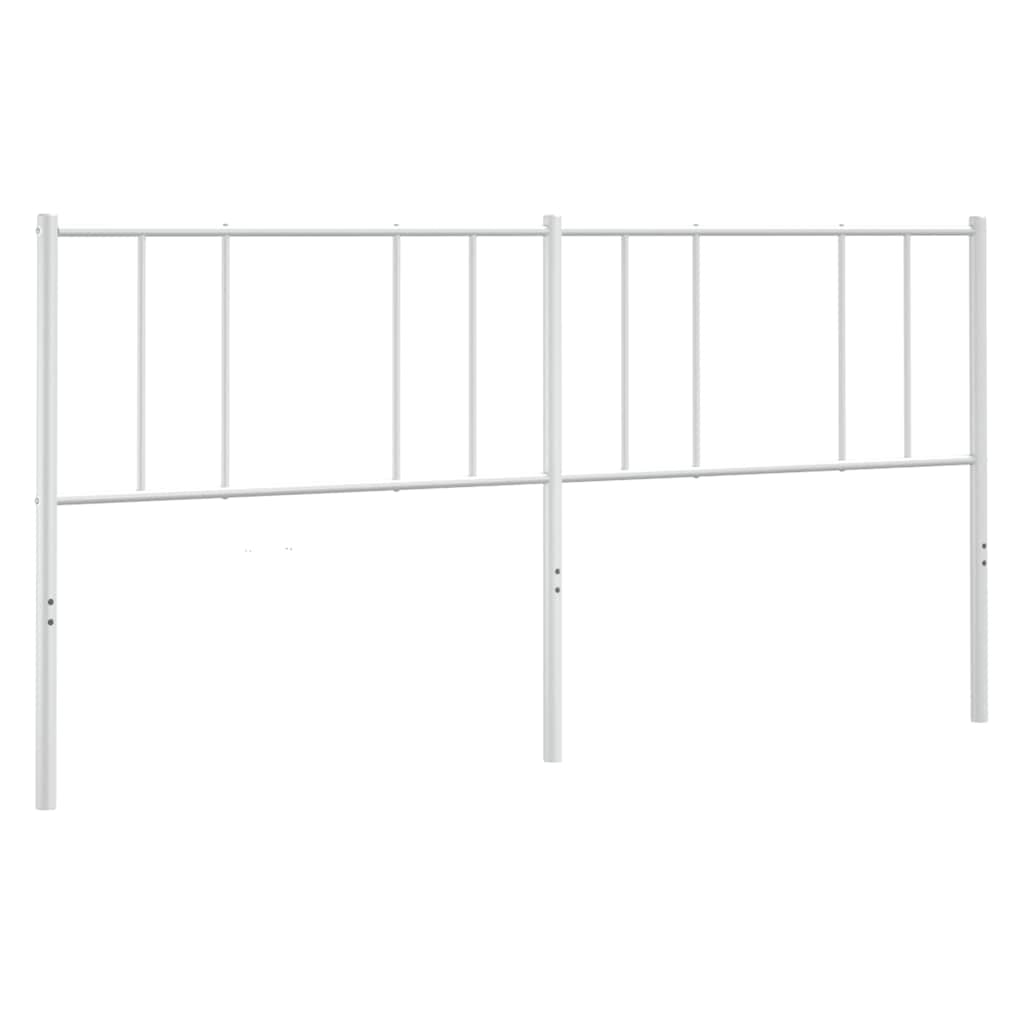 vidaXL Metal Replace Headboard White 180 cm