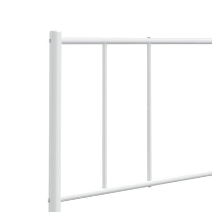 vidaXL Metal Replace Headboard White 180 cm