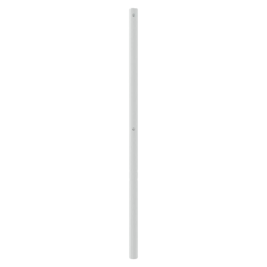 vidaXL Headboard | White | Powder-Coated Steel | Double | Tough | Headboard