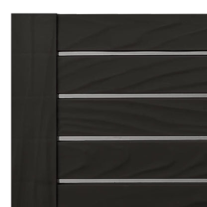 vidaXL Sun Lounger Black 155x58x83 cm Polypropylene