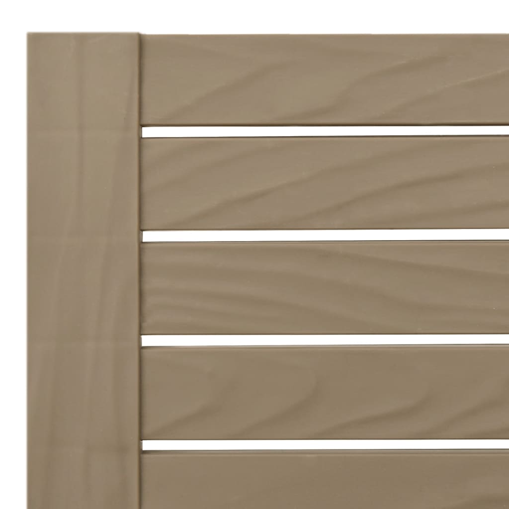 vidaXL Sun Lounger | Light brown | Polypropylene | 155x58x83 cm