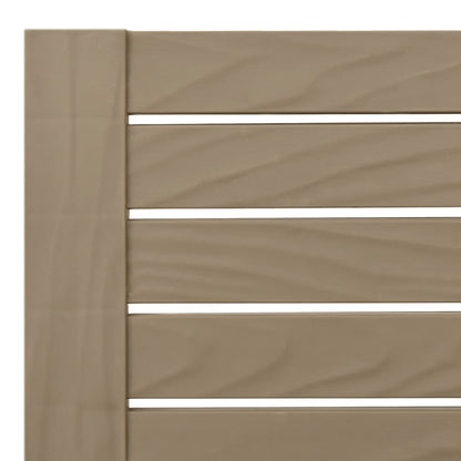 vidaXL Sun Lounger | Light brown | Polypropylene | 155x58x83 cm