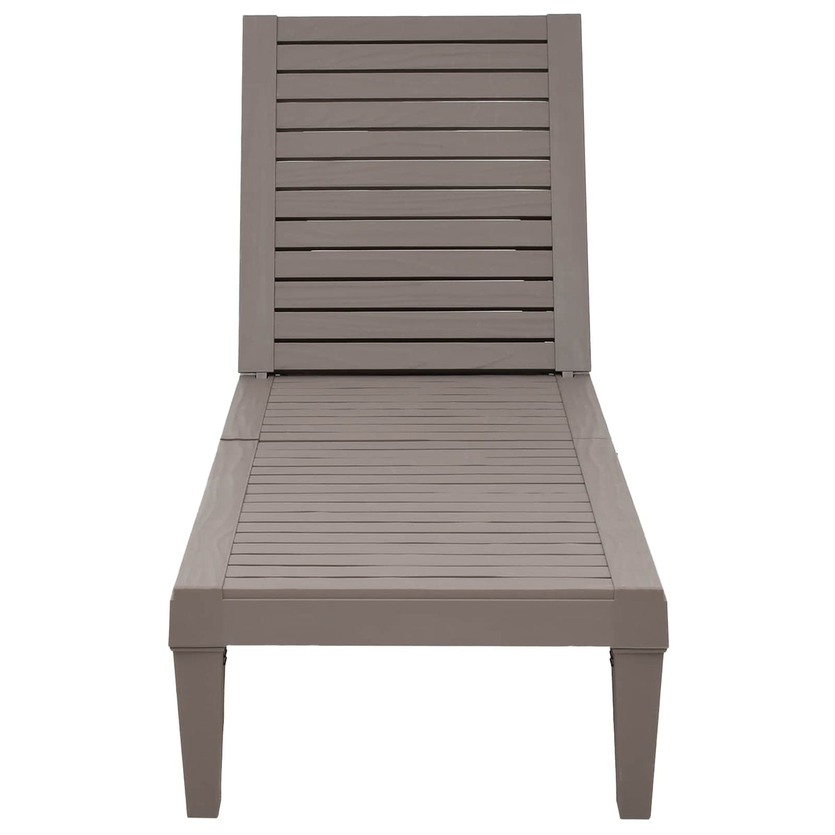 vidaXL Sun Lounger Light Brown 155x58x83 cm Polypropylene