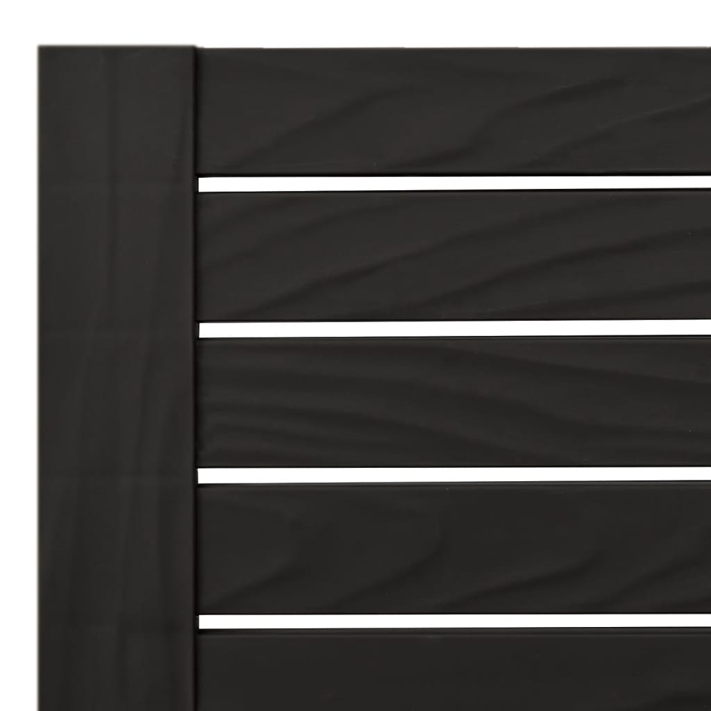 vidaXL Sun Lounger | Set of 2 | Black | Polypropylene | Medium | Modern