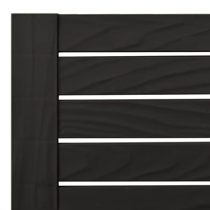 vidaXL Sun Lounger | Set of 2 | Black | Polypropylene | Medium | Modern