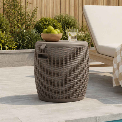 vidaXL 4-in-1 Garden Storage Box Light Brown Polypropylene