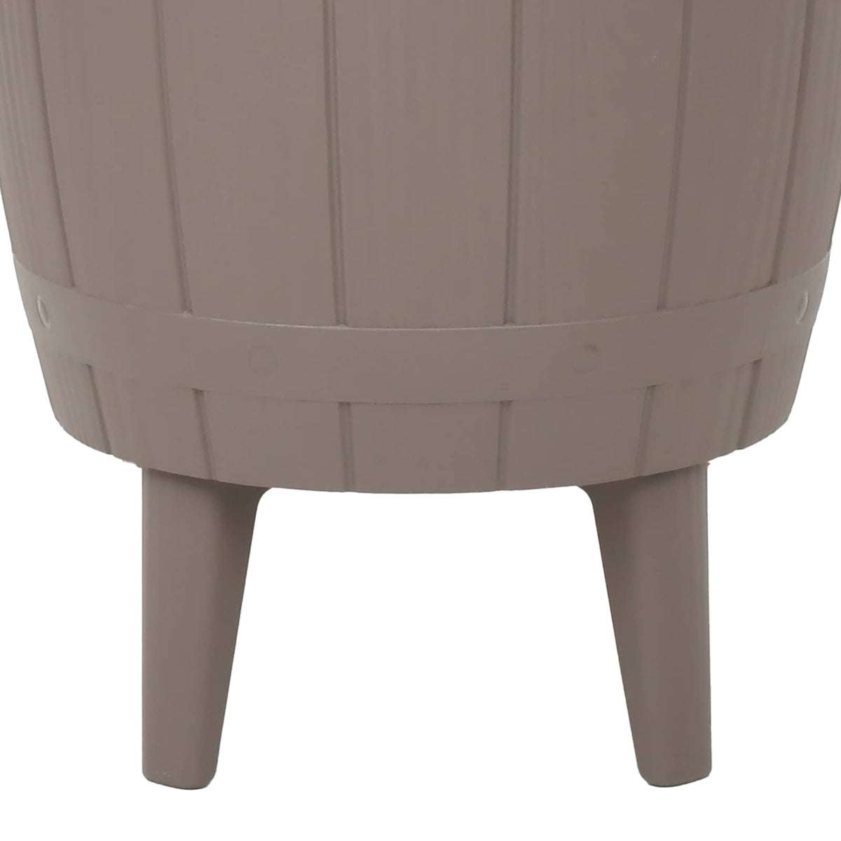 vidaXL 3-in-1 Ice Cooler Table Light Brown Polypropylene