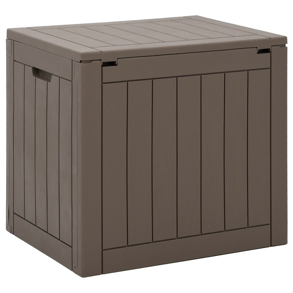 vidaXL Garden Storage Box Grey 55,5x43x53 cm Polypropylene